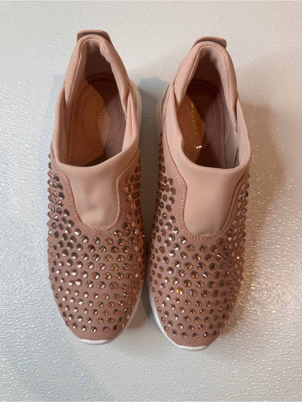 NWOT. MICHAEL KORS | Slip On Rhinestone Fashion Sneaker - Picture 2 of 6